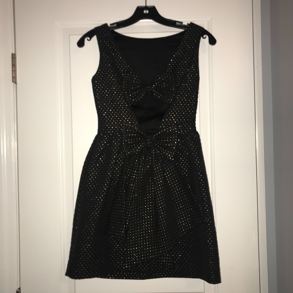 Black and Gold Cocktail Dress